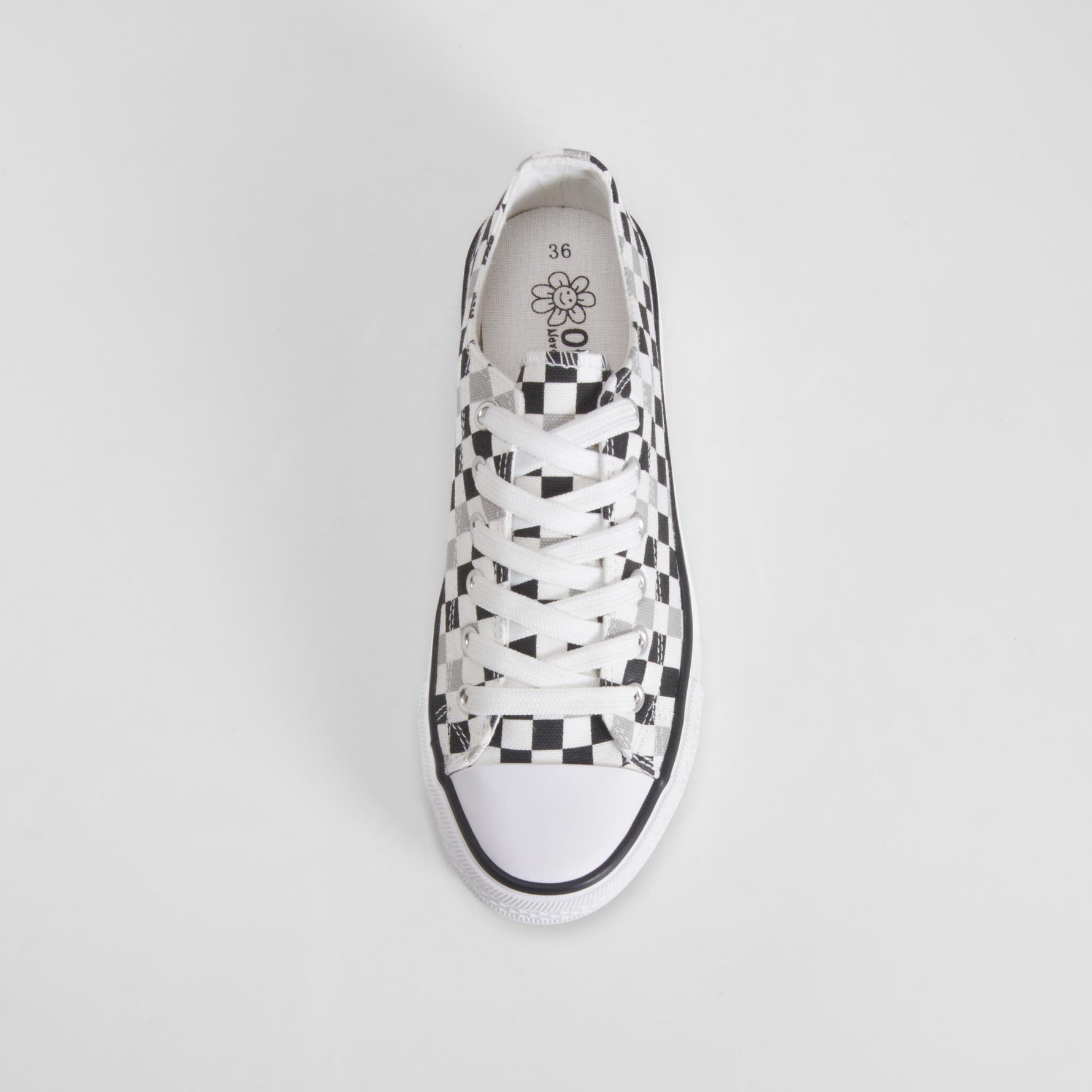 Zapatilla lona print damero multicolor OH GIRL!