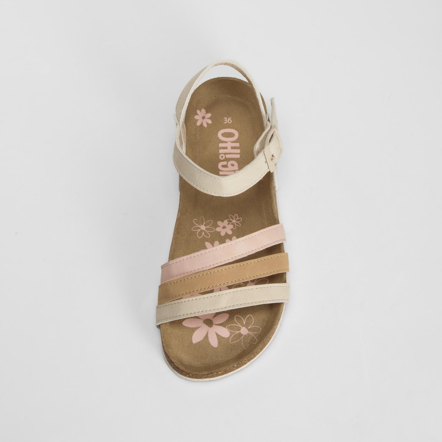 Sandalia bio plana hebilla multicolor OH GIRL!