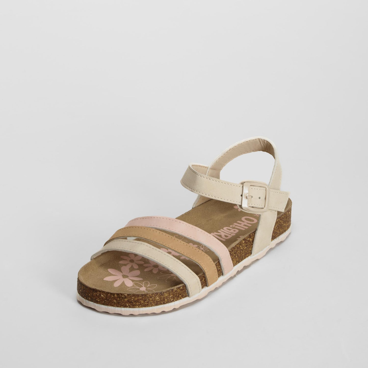 Sandalia bio plana hebilla multicolor OH GIRL!