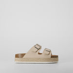Sandalia bio plataforma hebillas beige OH GIRL!