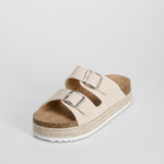 Sandalia bio plataforma hebillas beige OH GIRL!