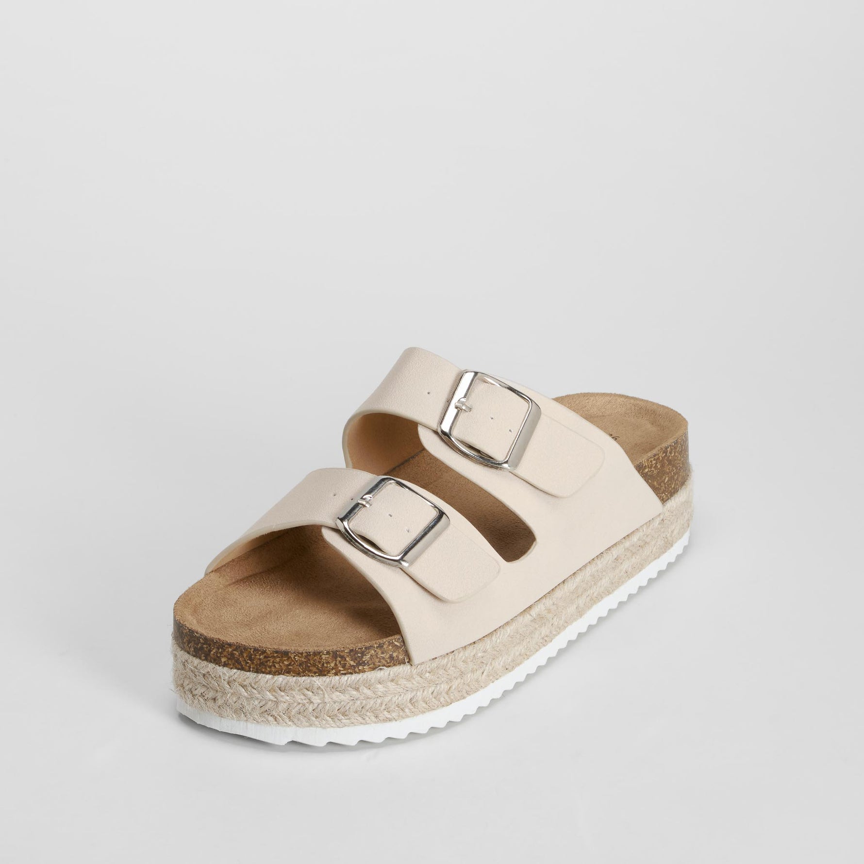 Sandalia bio plataforma hebillas beige OH GIRL!