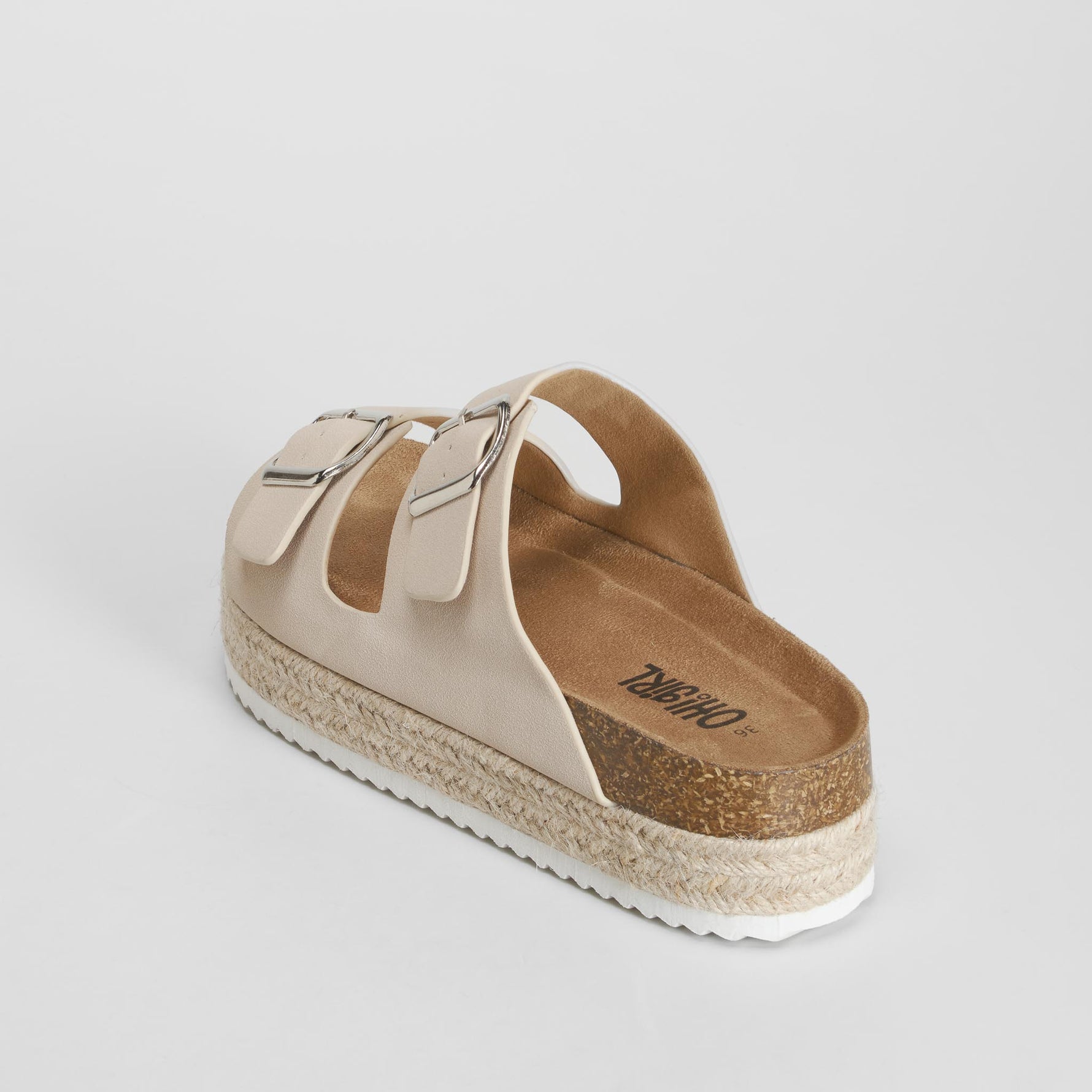 Sandalia bio plataforma hebillas beige OH GIRL!