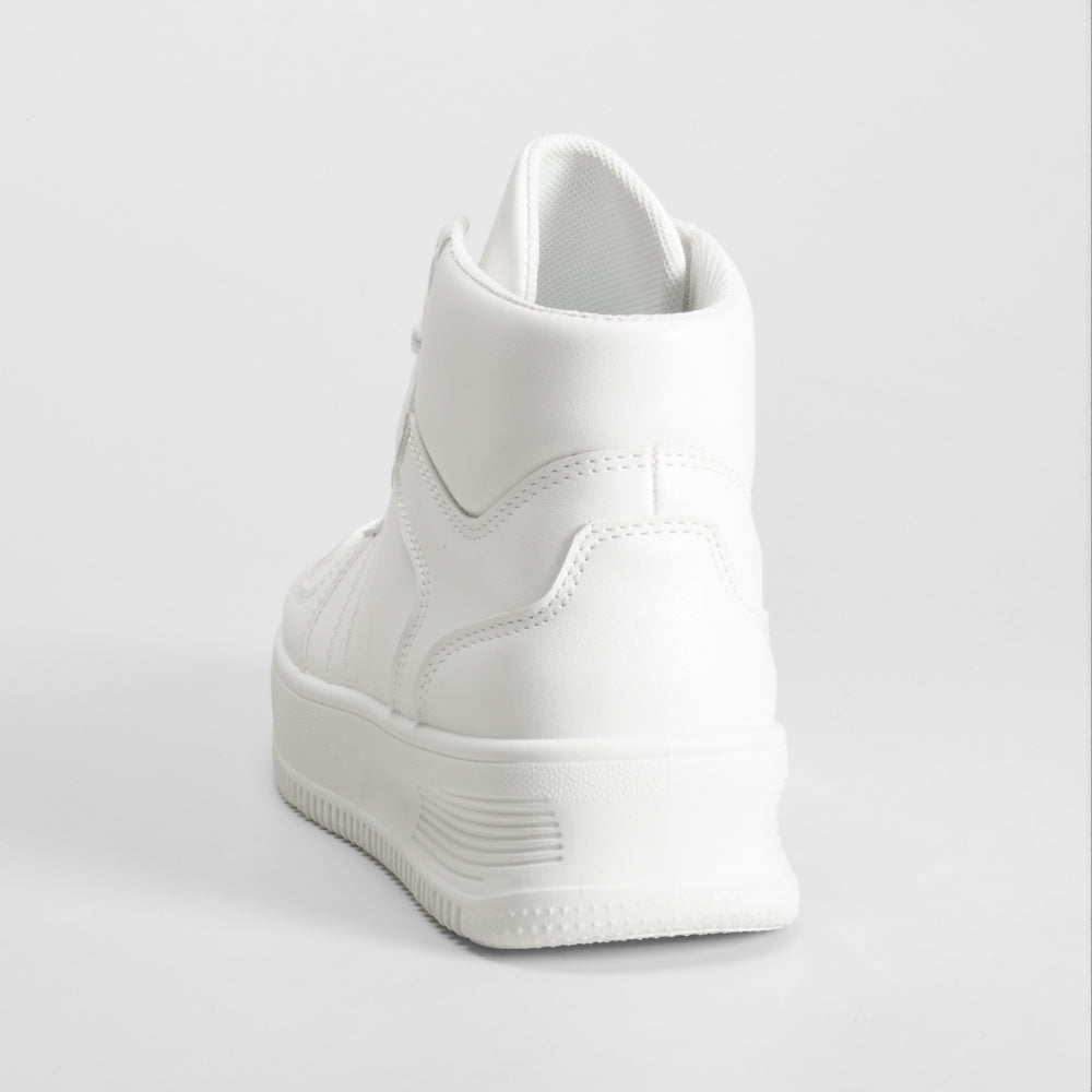 Deportiva alta blanca con cordones OH GIRL!