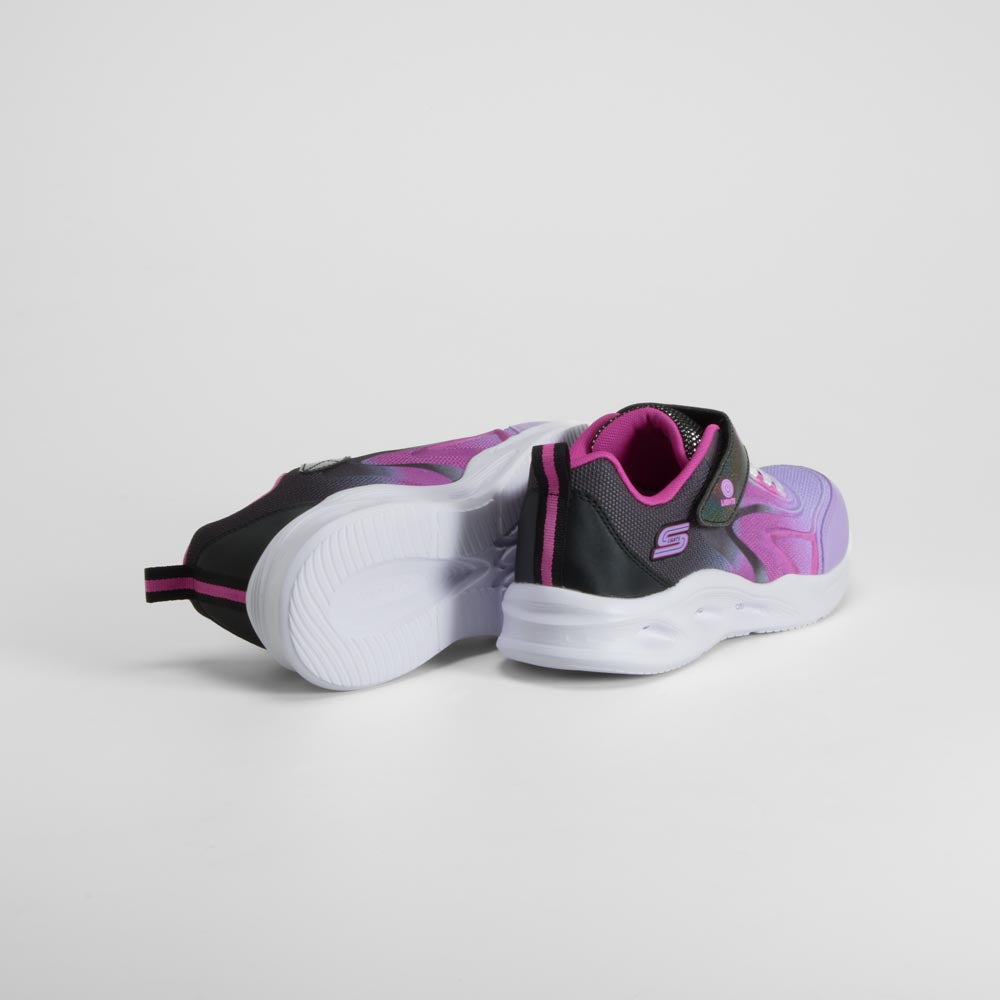 Zapatilla con luces lila y rosa SKECHERS