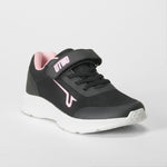 Deportiva negra con detalles rosa UTWO
