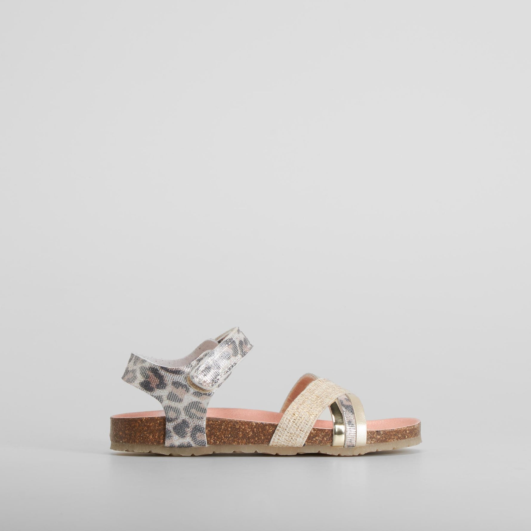 Sandalia tiras leopardo blanca PABLOSKY