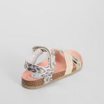 Sandalia tiras leopardo blanca PABLOSKY