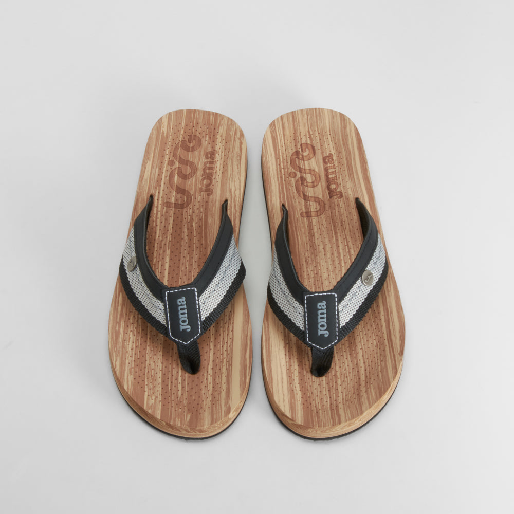 Sandalia madera tiras negra JOMA