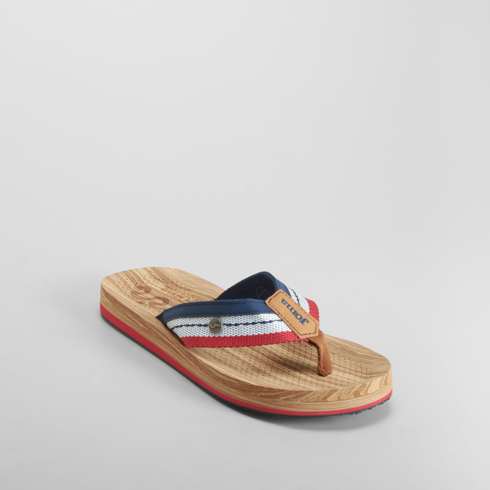 Sandalia madera tiras roja JOMA