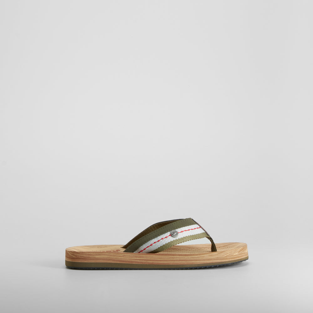 Sandalia madera tiras verde JOMA