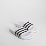 Chancla piscina man blanca línias negras ADIDAS