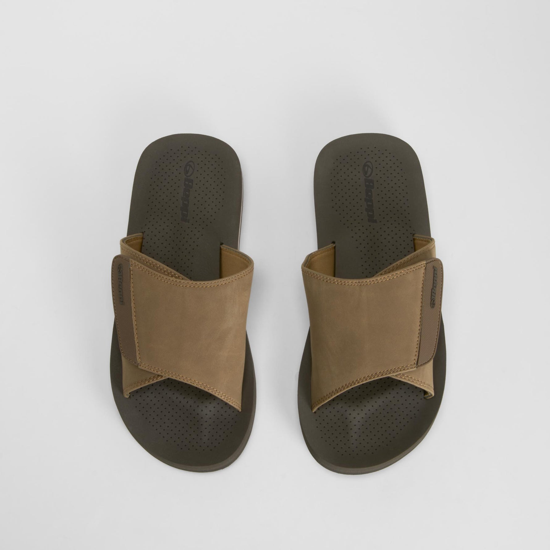 Sandalia de pala velcro marrón BEPPI