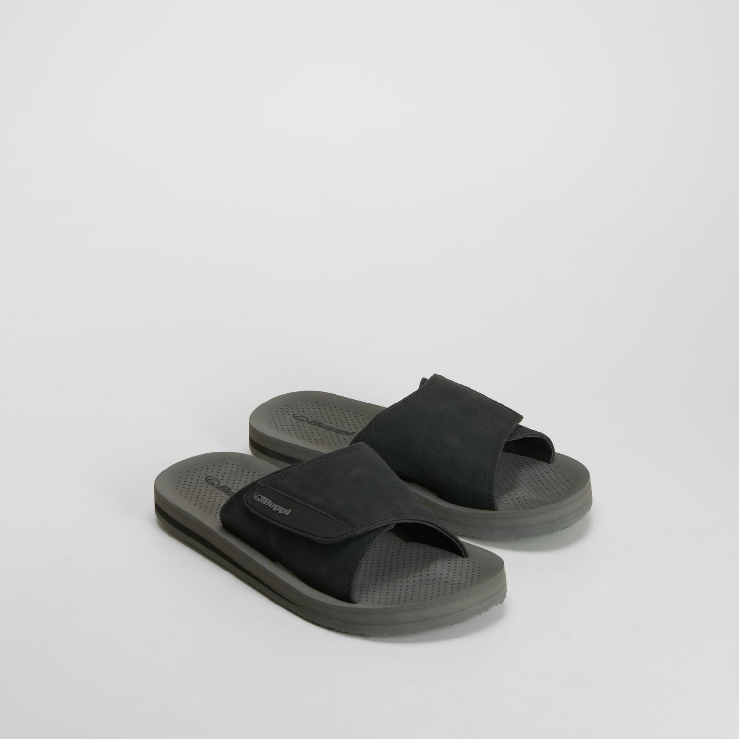 Sandalia de pala velcro negra BEPPI