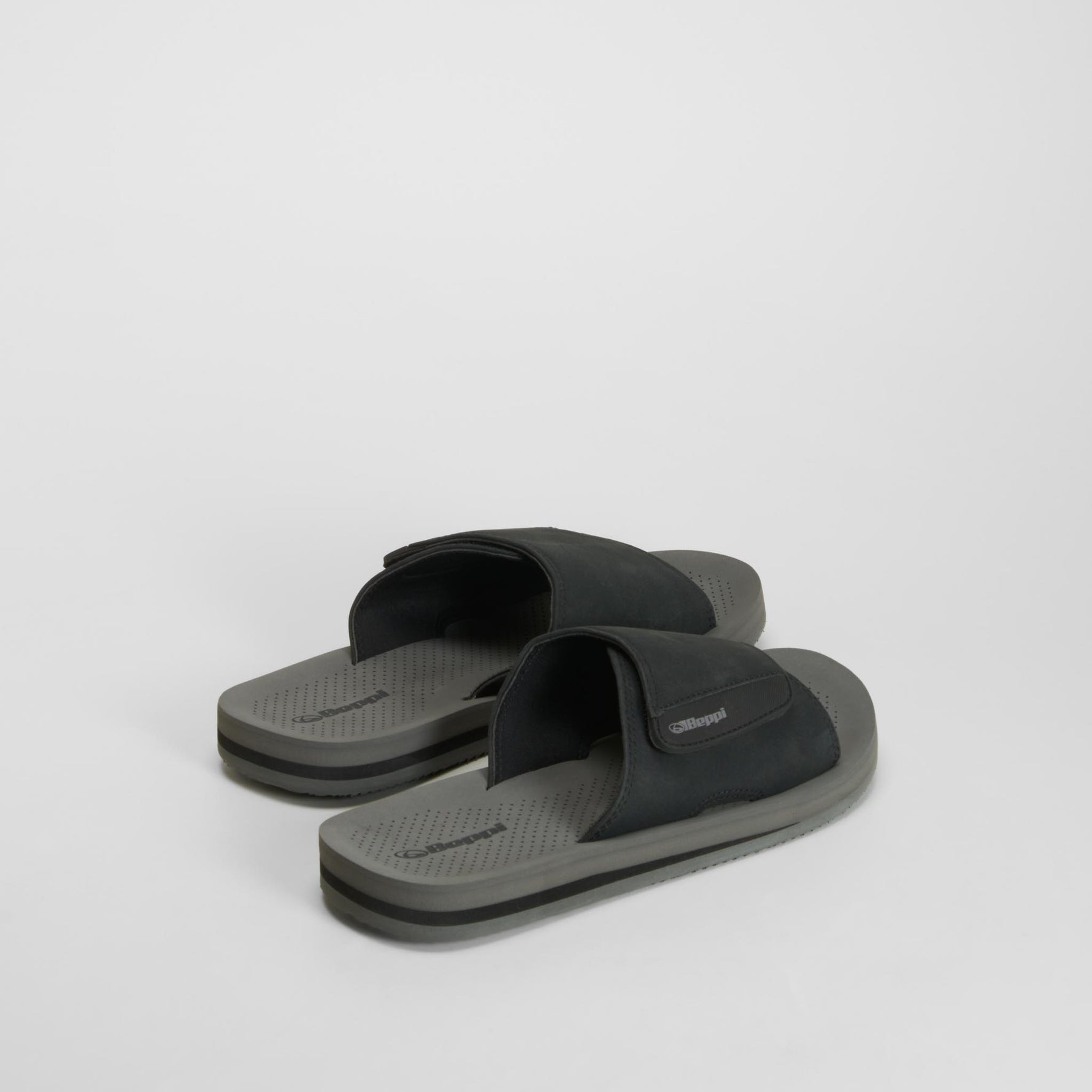 Sandalia de pala velcro negra BEPPI
