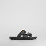 Chancla pala doble velcro negra COCONUT