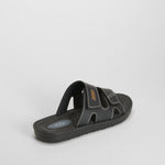 Chancla pala doble velcro negra COCONUT
