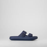 Chancla doble hebilla ajustable azul COCONUT