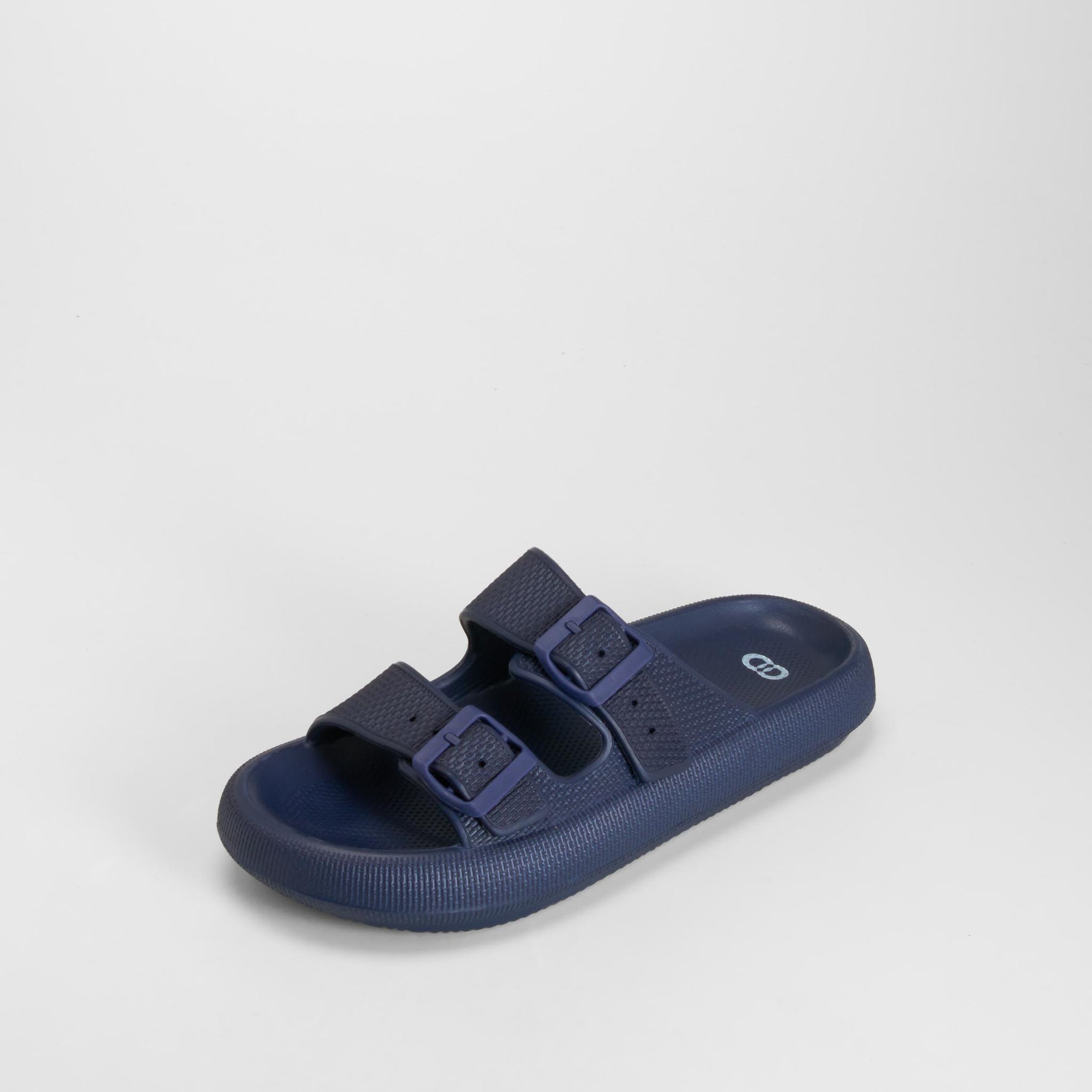 Chancla doble hebilla ajustable azul COCONUT