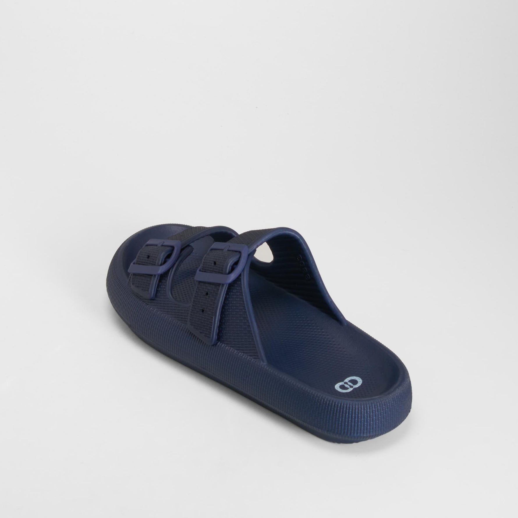 Chancla doble hebilla ajustable azul COCONUT