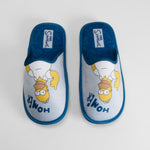 Zapatilla casa gris y azul THE SIMPSONS