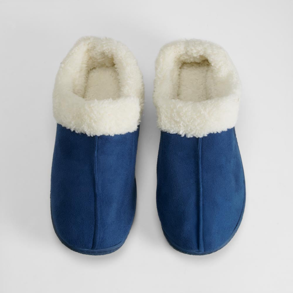 Zapatilla de casa cálida azul ACHUCHONAS