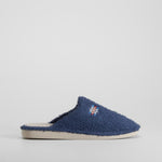 Zapatilla de casa azul cómoda abierta COMFEET