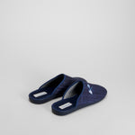 Zapatilla de casa bordada azul COMFEET
