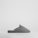 Zapatilla de casa abierta rizo gris OLYNE