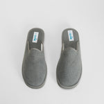 Zapatilla de casa abierta rizo gris OLYNE