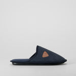 Zapatilla de casa azul cómoda clásica OLYNE