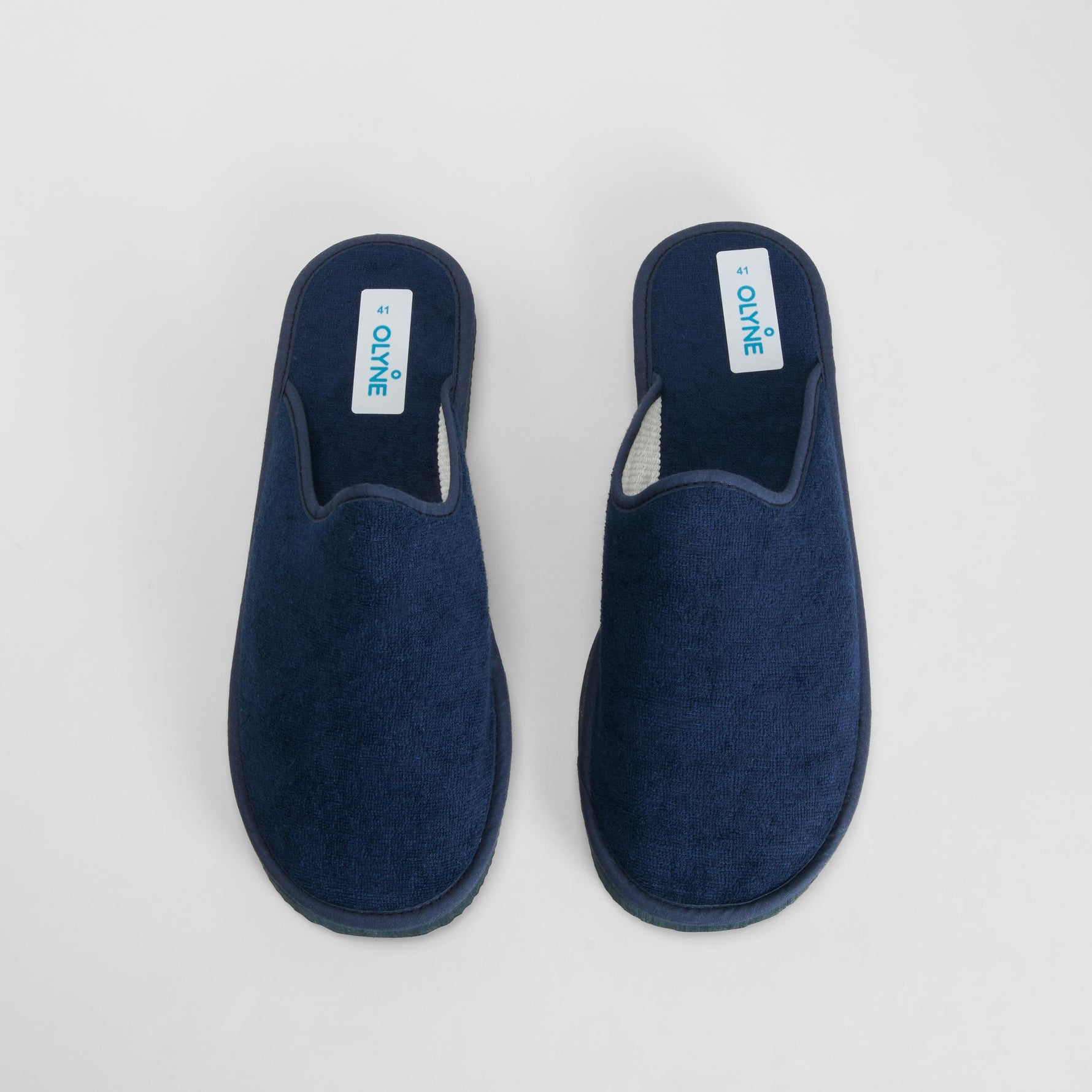 Zapatilla de casa abierta azul OLYNE