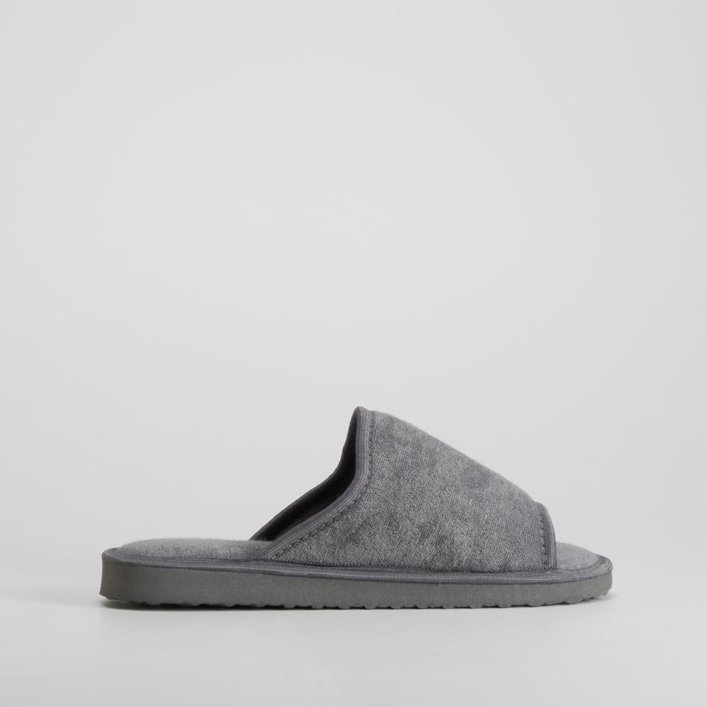 Zapatilla de casa abierta confort gris OLYNE
