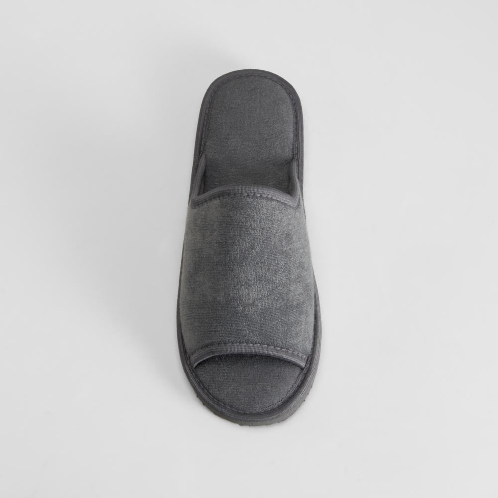 Zapatilla de casa abierta confort gris OLYNE
