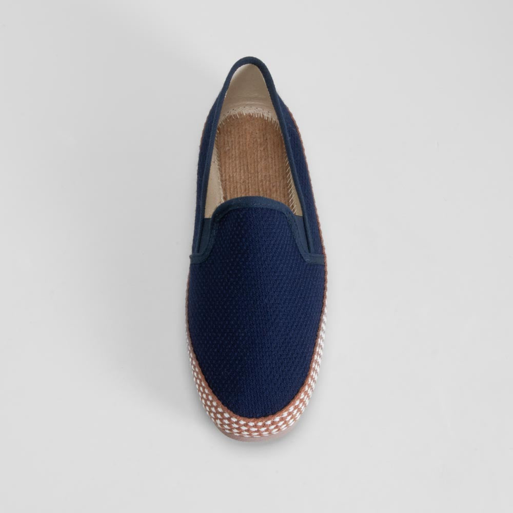 Zapatilla lona rejilla azul OLYNE