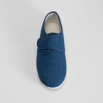 Zapatilla de casa azul cierre velcro OLYNE