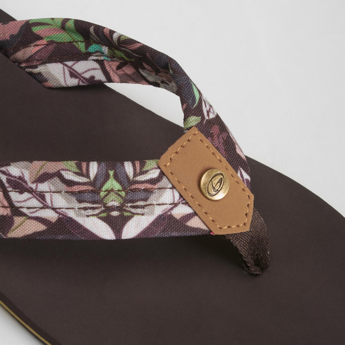 Chancla de dedo estampado marrón BEPPI