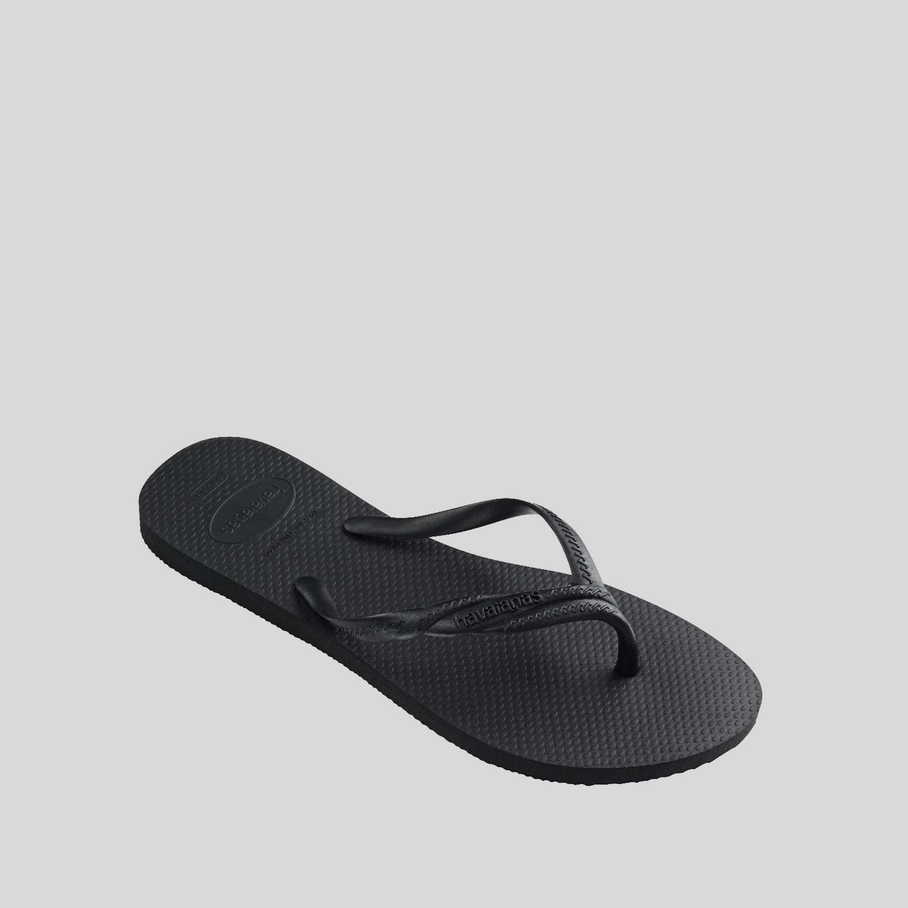 Chancla dedo plana negra HAVAIANAS