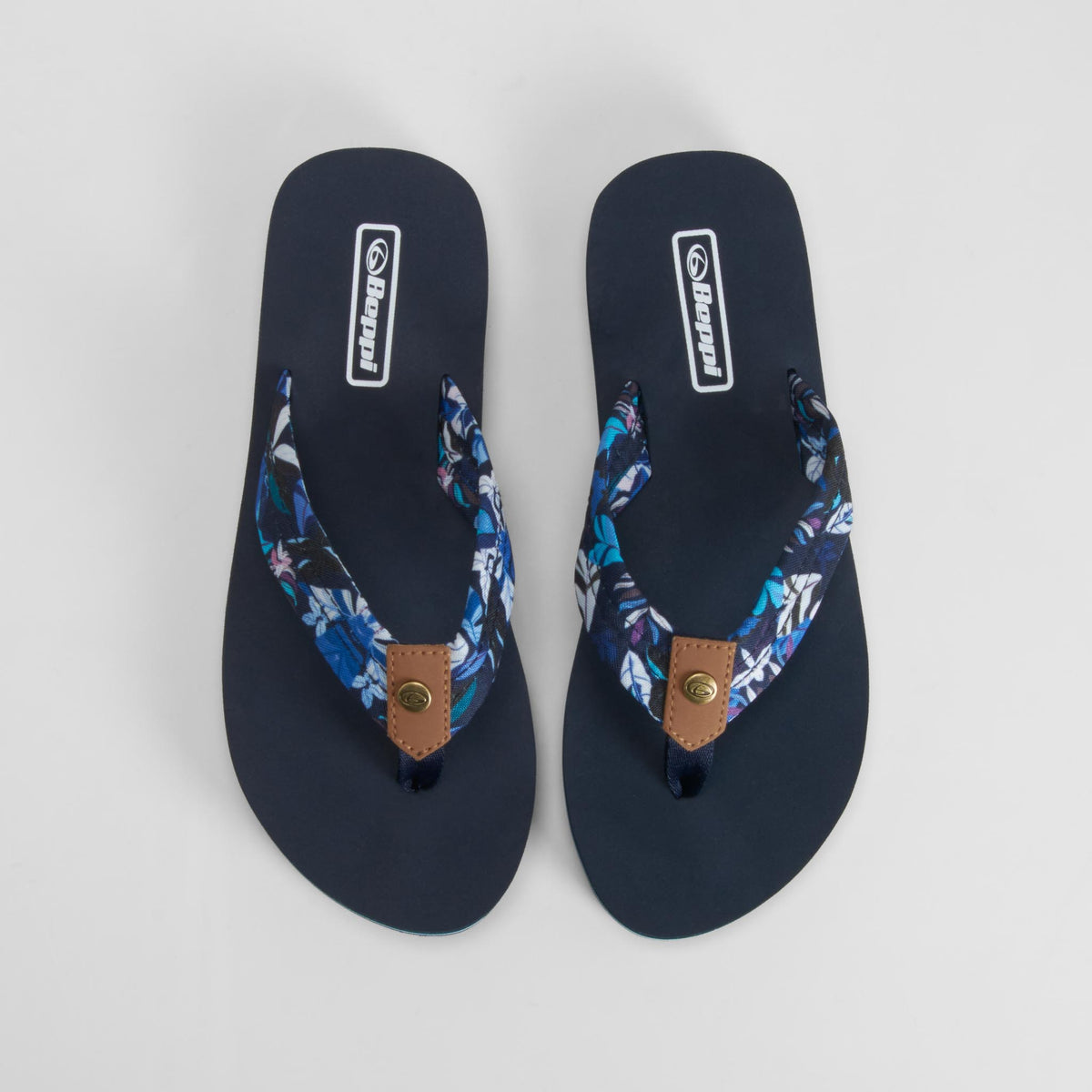 Chancla de dedo estampado floral azul BEPPI