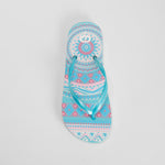 Chancla esclava étnica azul COCONUT