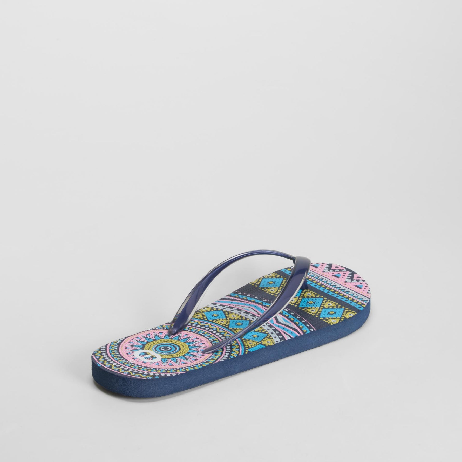 Chancla esclava étnica azul marino COCONUT