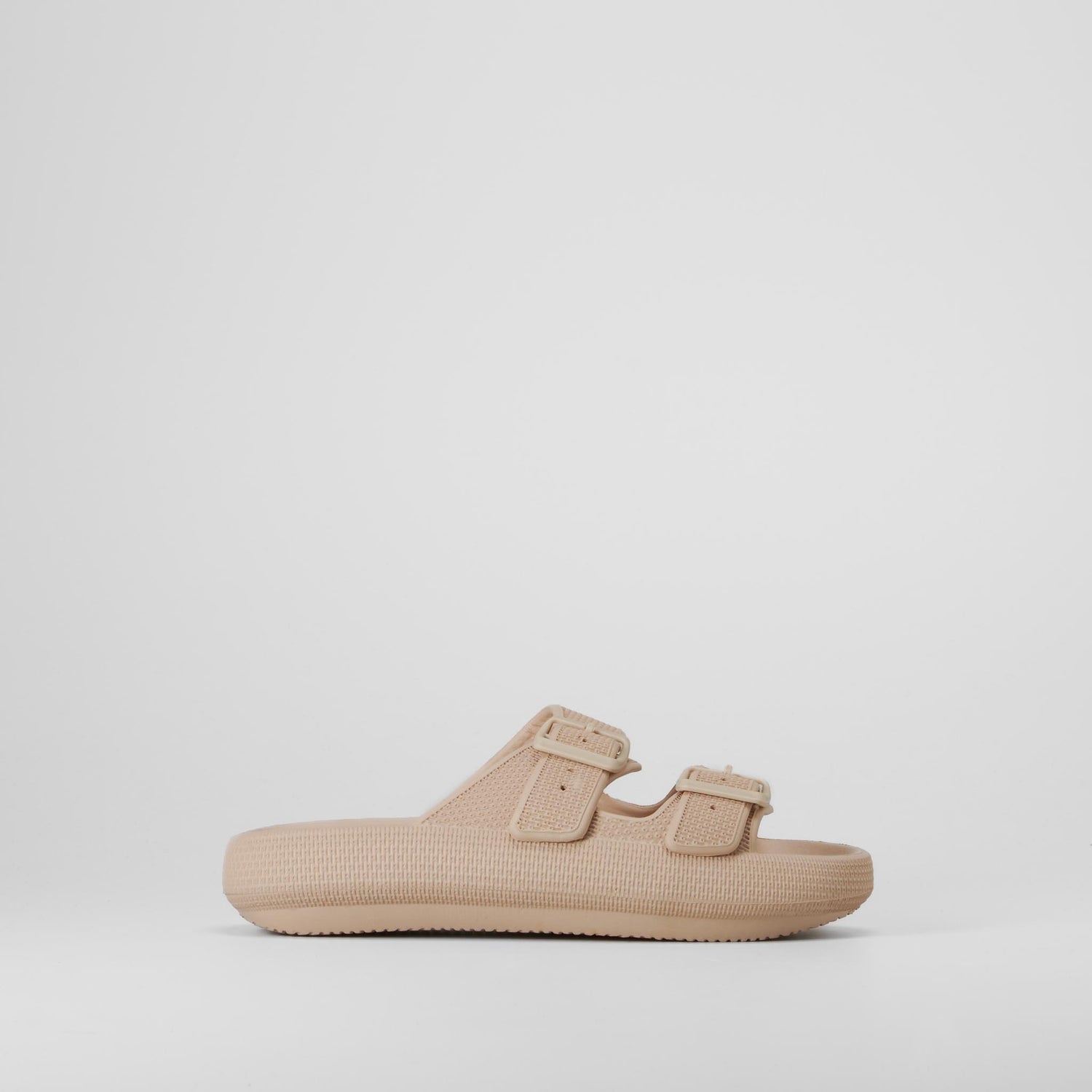 Chancla doble hebilla ajustable beige COCONUT
