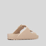 Chancla doble hebilla beige XTI