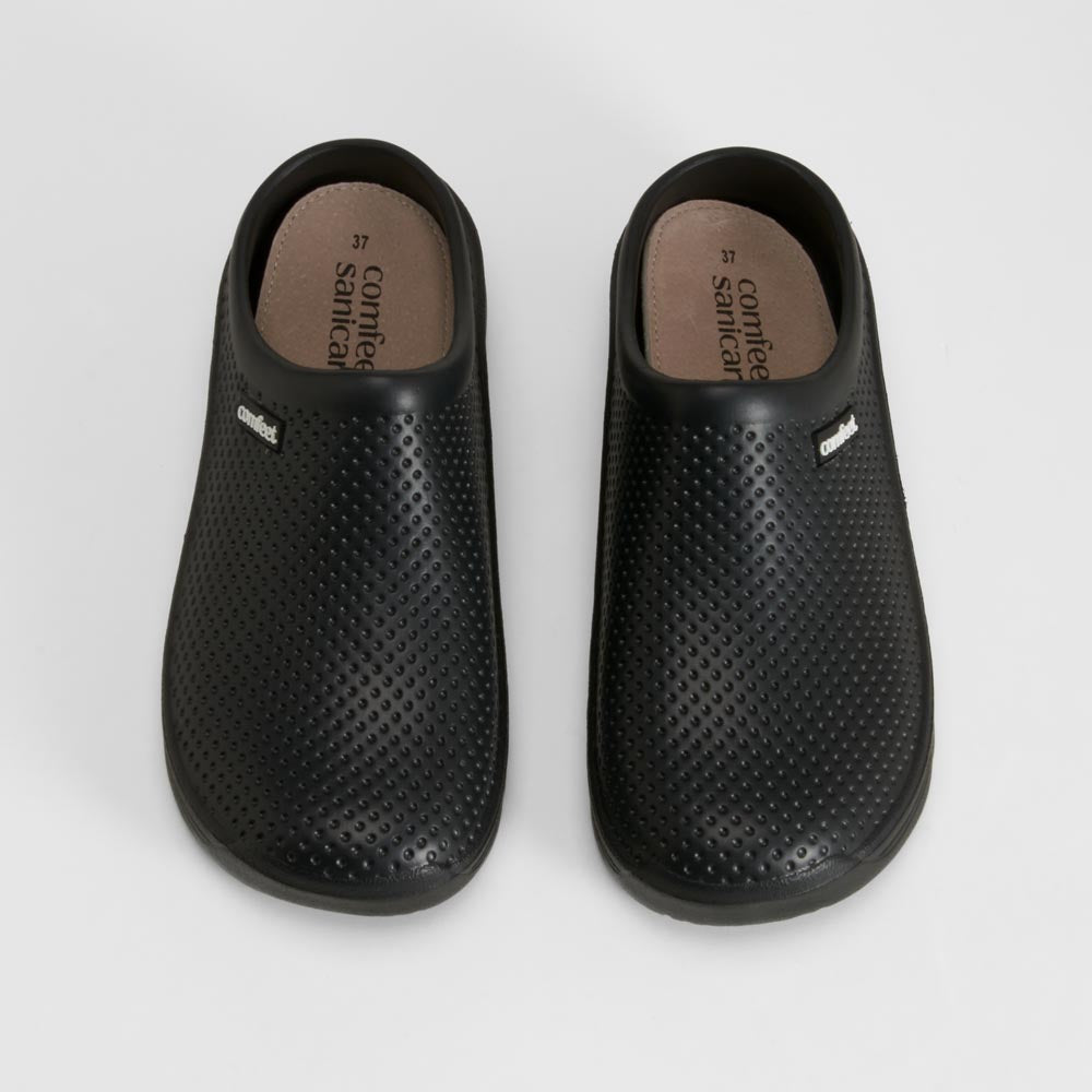 Zueco enfermera negro COMFEET SANICARE