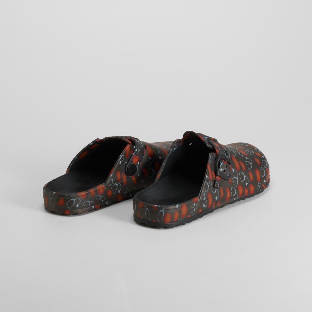 Zueco enfermera negro corazones COMFEET SANICARE