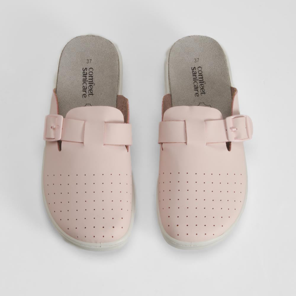 Zueco enfermera rosa con hebilla COMFEET SANICARE