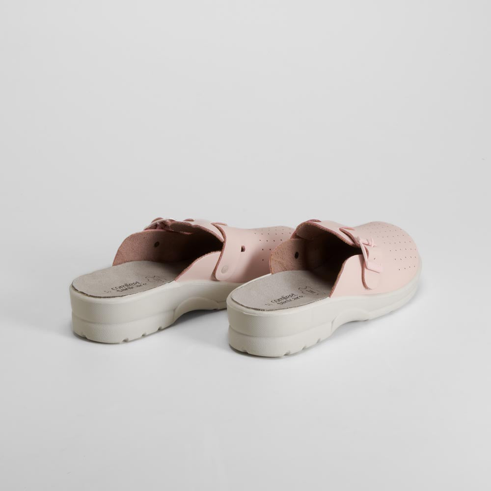 Zueco enfermera rosa con hebilla COMFEET SANICARE