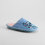 Zapatilla de casa abierta azul STITCH