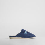 Zapatilla de casa rizo corazón azul COMFEET