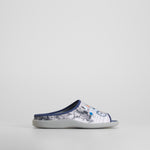 Zapatilla de casa abierta bicicleta azul COMFEET
